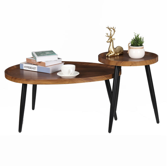 Salontafel Set met Twee Niveau