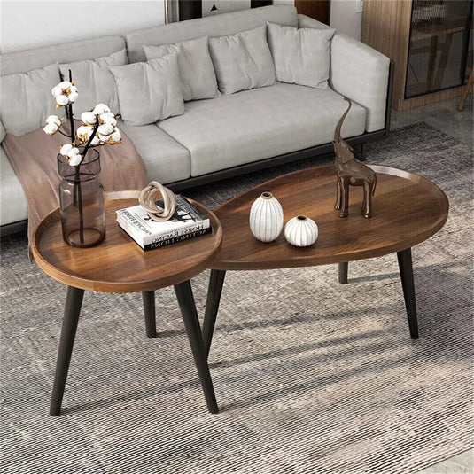Salontafel Set met Twee Niveau