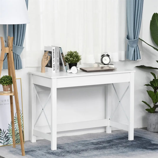 Bureau Wit Houten Werktafel