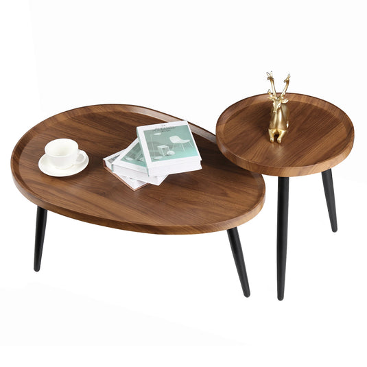 Salontafel Set met Twee Niveau